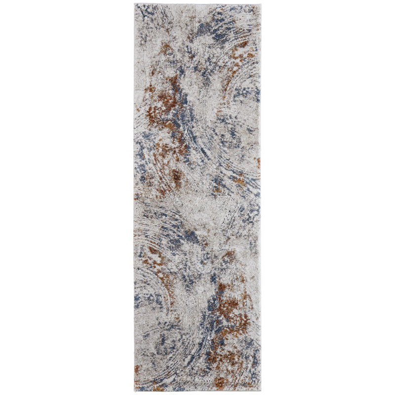Rivah Performance Abstract Indoor Rug, Runner 2'6 x 8'