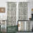 Linen Floral Paisley  Blackout Curtains for Living Room Bedroom  Lined Back Tab Window Drapes Thermal Farmhouse Country Jacobean Curtains 2 panels-1986267691-1986267681