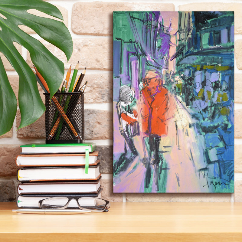  «Leisure Time 3» par Dorothy Fagan, art mural sur toile, H 18 po x l 12 po