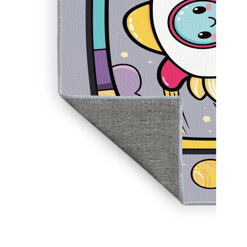 Tapis lavable Trinx Space Planets Astronauts, Rectangle 6 pi x 9 pi