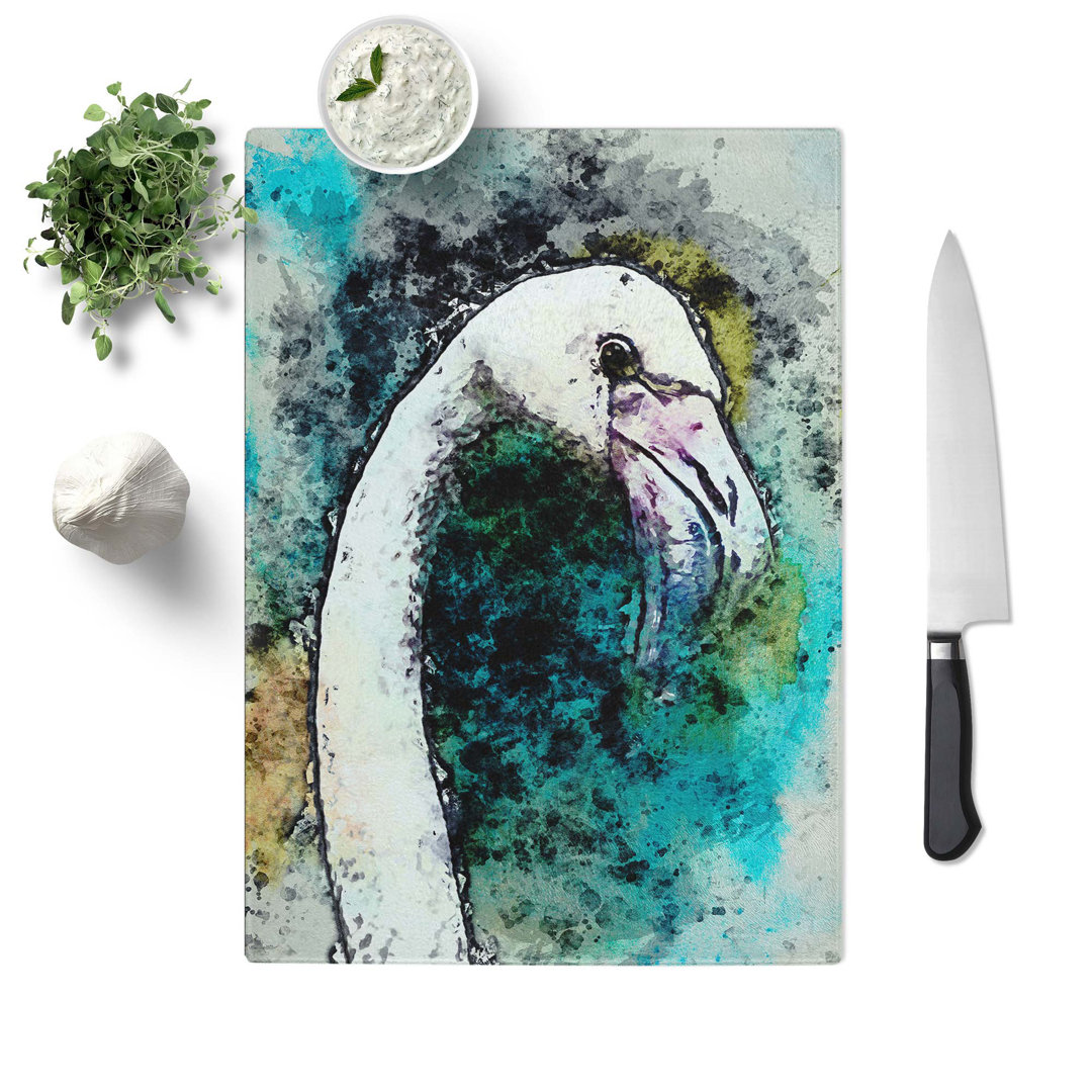 Tempered Glass a Flamingo Bird Chopping Board