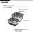 Houzer 32 in Stainless Steel Undermount 70/30 Double Small Left Bowl Kitchen Sink - STC-2200SL-1