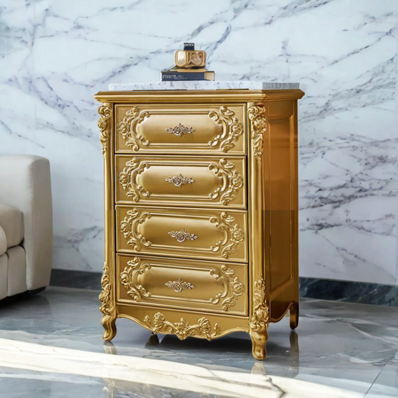 Commode d'appoint European Champagne