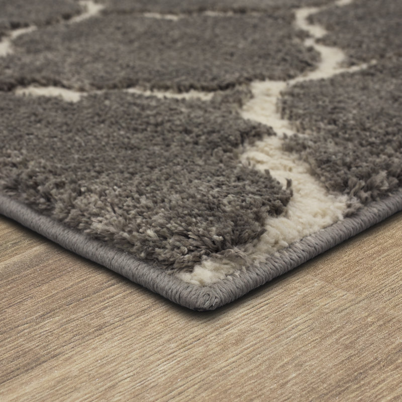 Mohawk Home Kalispell Geometric Woven Polyester Gray Area Rug, Rectangle 8' x 10'
