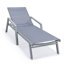 Chaise longue d'extérieur en métal avec table-88151117