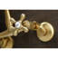 Kingston Brass English Country Double-Handle 2-Hole Wall-Mount Bridge Kitchen Faucet-53108470