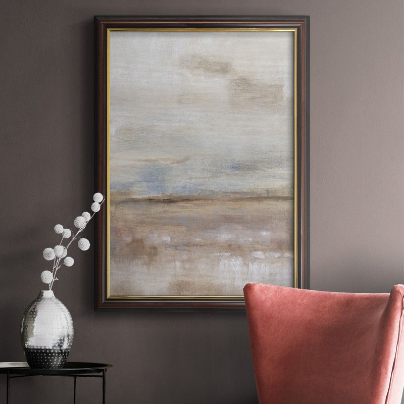 «Dragusin Overcast Day II», peinture sur toile encadrée, H 20 po x l 16 po x P 2,5 po, Brun