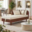Canapé de rangement de 65 pouces avec coussin en mousse et structure en bois-126556069