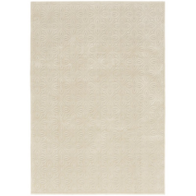 Nourison Washable Charm 5' x 7' Ivory Contemporary Indoor Rug