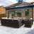 12 - Person Patio Conversation Set with Cushions-926736826