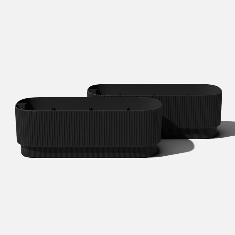 Jardinière 42 po Veradek Demi Series, 2, Noir