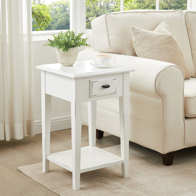 Solid Wood Square Side Table