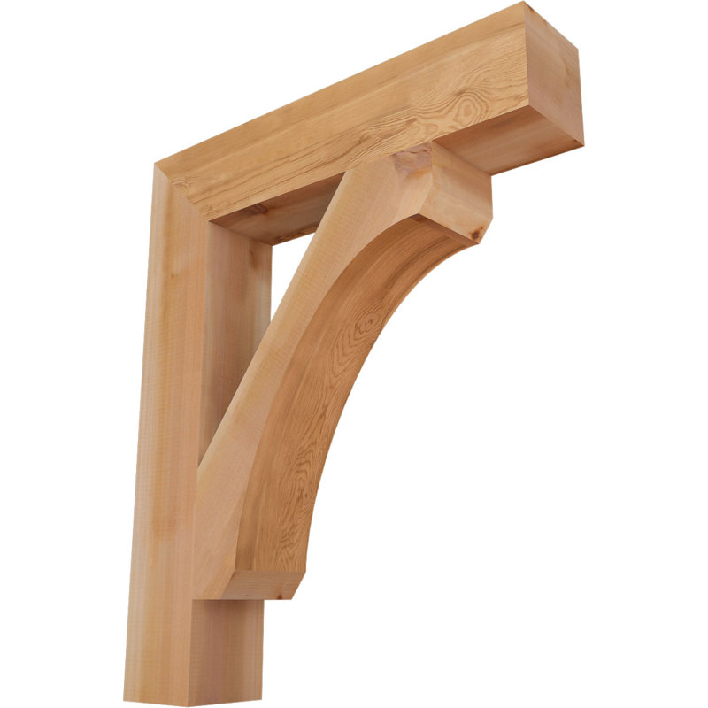 Support en bois rustique Legacy Block, Cèdre rouge, Lisse, H 36 po x l 5,5 po x P 30 po