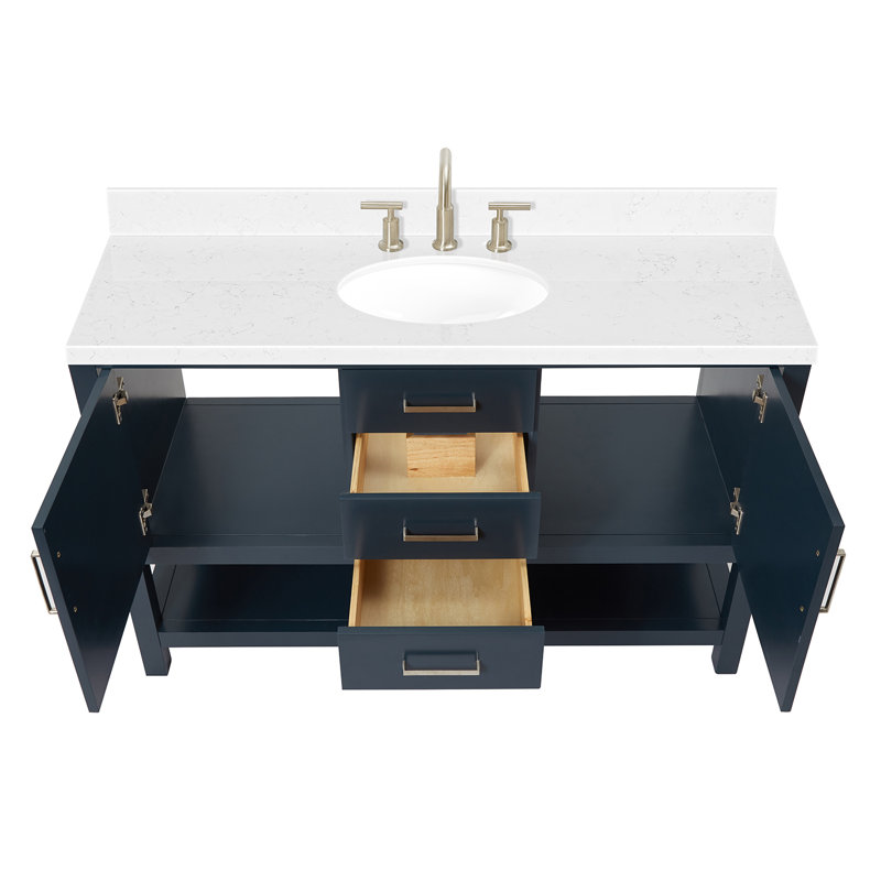 Bayhill Single Vanity, Midnight Blue, 54"