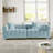 87.4'' Premium Velvet Sofa 3-Seater Loveseat-1524576020
