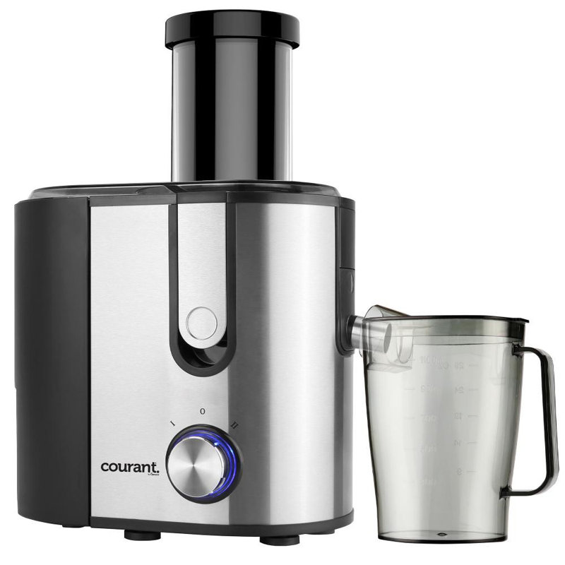 Whole Fruit Juicer, 3" Large feeding tube, 2 Speeds, LED light, Includes Juice Pitcher & Pulp Bin, 800 Watts