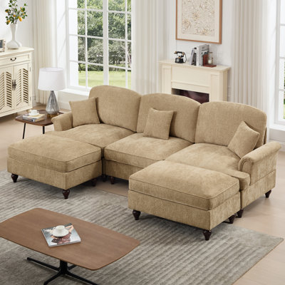 Grand canapé élégant Mid-Century