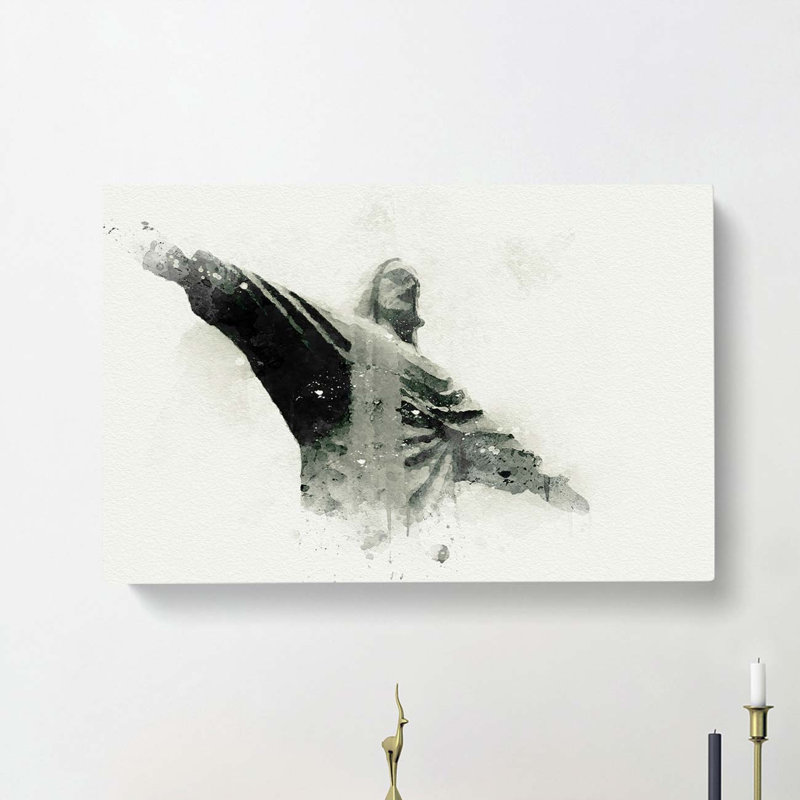 Corcovado in Rio De Janeiro Brazil in Abstract - Wrapped Canvas, 60cm H x 91cm W x 3cm D