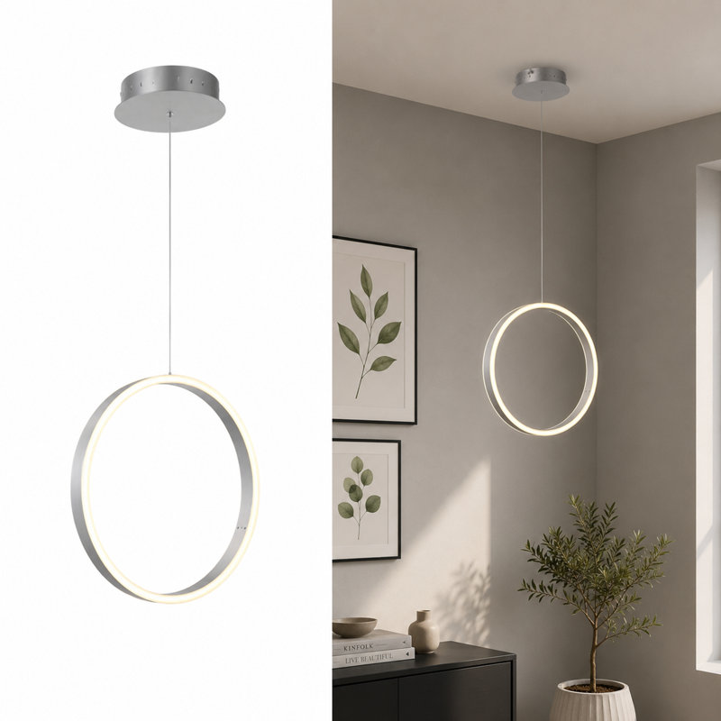 Luminaire suspendu simple à 1 lumière DEL Adyen