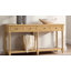 Banc de rangement en bois massif avec garniture cloutée Delfina-1088010635