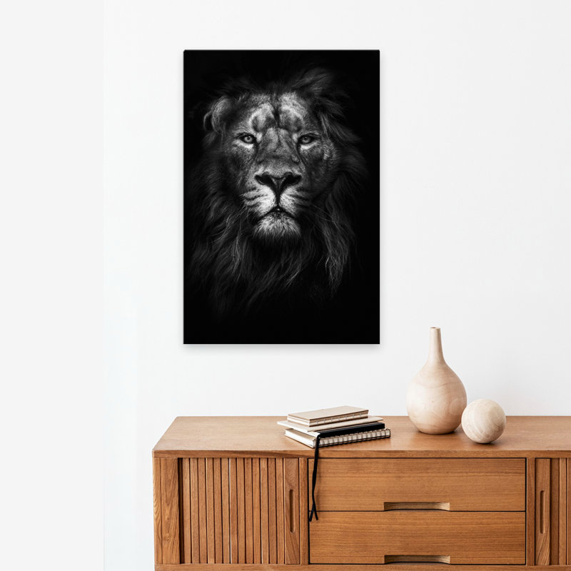 Roi des rois - photographie, art des lions, H 24 po x l 16 po