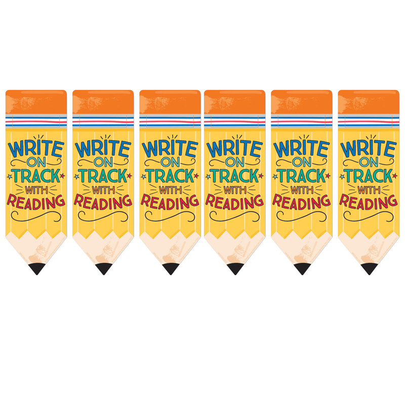 Pencil Write on Track with Reading Bookmarks
