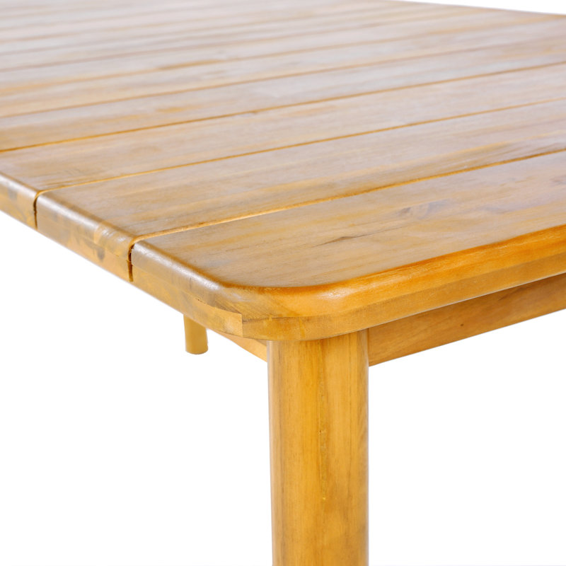 Table de salle à manger d'extérieur en bois