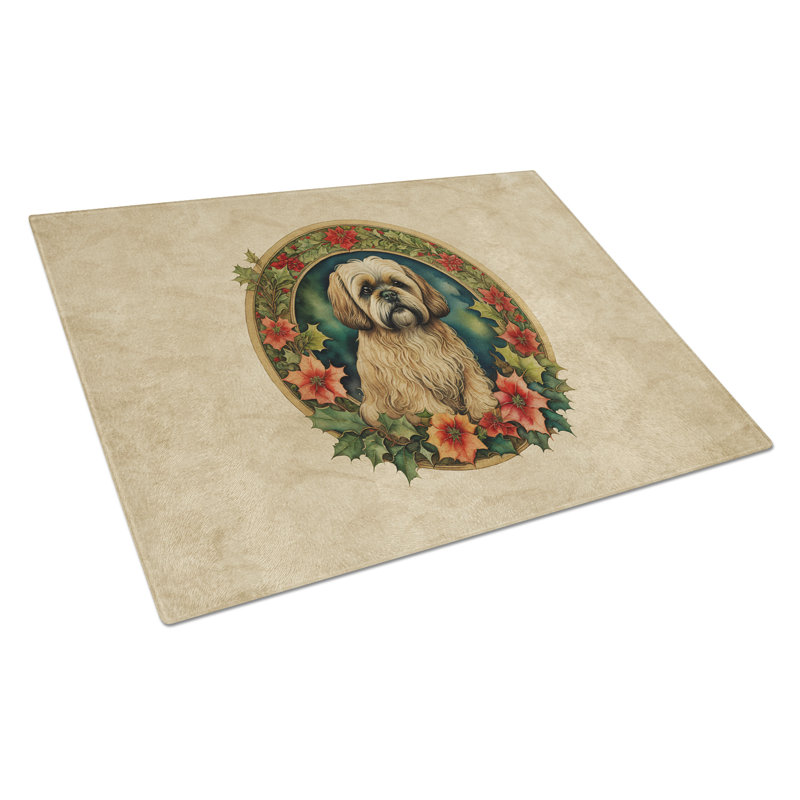 Planche à découper en verre Lhasa Apso