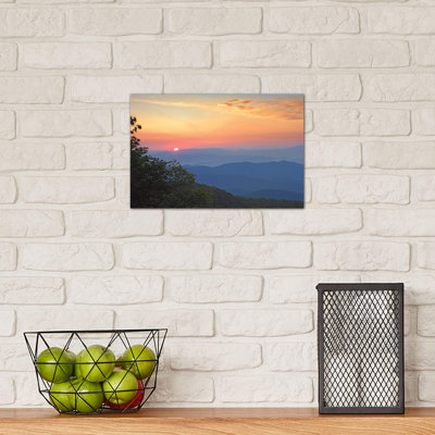 Sunset Over The Pisgah National Forest From The Blue Ridge Parkway, North Carolina I 1 Piece Wrapped Canvas Wall Art