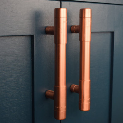 Copper Pull Handle - T-Shaped (Thick Bodied)