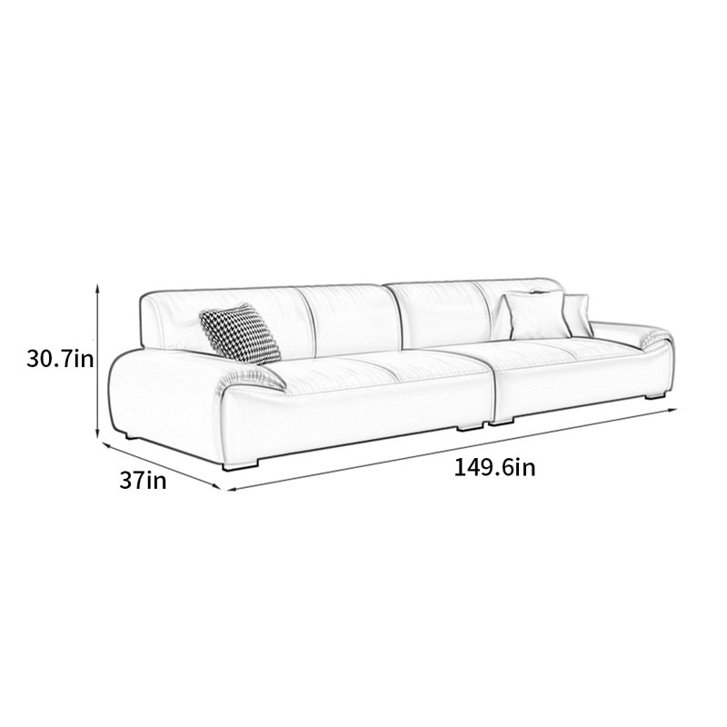 Gammage, H 30,7 po x l 149,6 po x P 37 po, 5