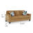 Erin Sofa, 2 Accent Throw Pillows, 89 Inch Plush  Polyester-109265523