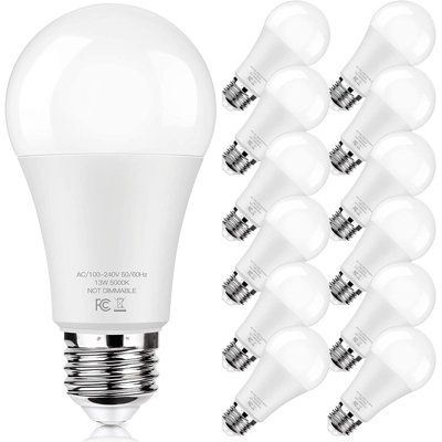 13 Watt, LED, Non-Dimmable Light Bulb, Daylight (5000K) E26/Medium (Standard) Base