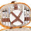 BROWN PICNIC BASKET 2 SERVES