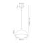 1 - Light White Paintable Gypsum Single Pendant