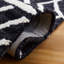 Tapis noir / ivoire Metro 460-626794571