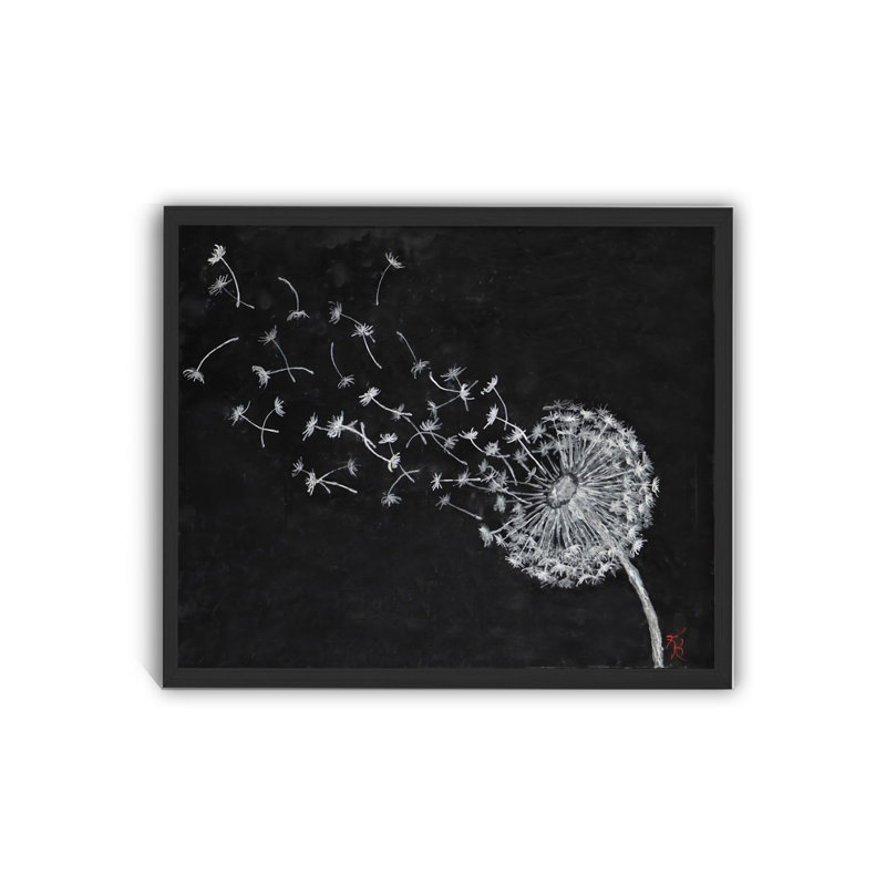 «Monoscape XXXIV», art mural par Karen Biery, H 30 po x l 40 po, Cadre flottant noir