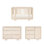 Yuzu Crib, 3 Drawer And 6 Drawer Dresser Set