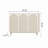 47.24" Cream Solid + Manufactured Wood Shoe Storage