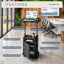 Chariot pour ordinateur portable réglable assis-à-rouler avec rangement, ergonomique et polyvalent pour la maison ou le bureau