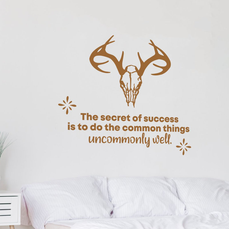 Text & Numbers Wall Decal, 20" H x 40" W x 0.05" D
