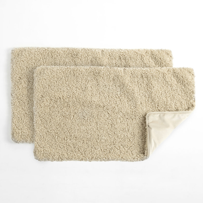 Ensemble de housse de coussin 2 pièces Neo Boucle, Beige