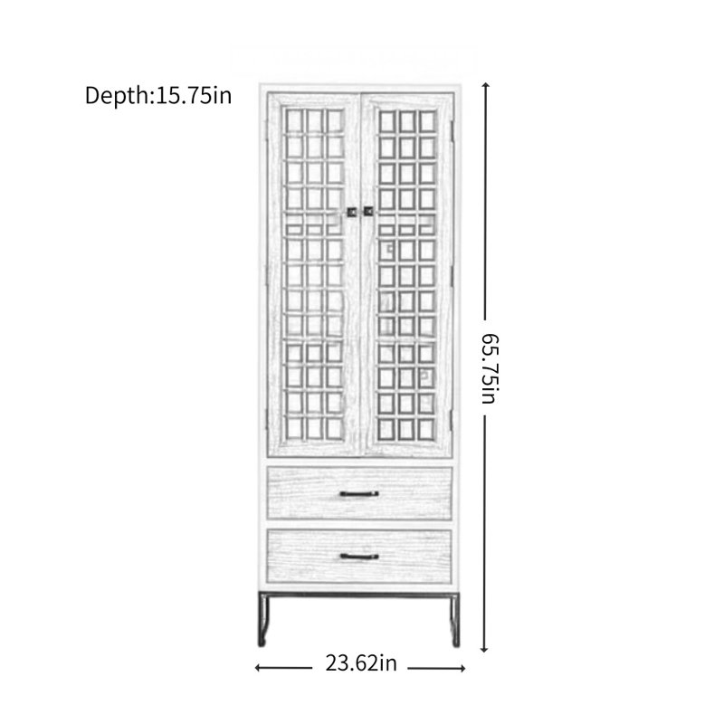 American Retro Design Display Cabinet