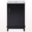 Petit meuble-lavabo moderne de 20 pouces avec lavabo en céramique - 20 * 14,5 * 33,3 pouces, rangement spacieux, 1 porte à fermeture douce-268089286