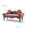 Banc de chevet en velours Modern