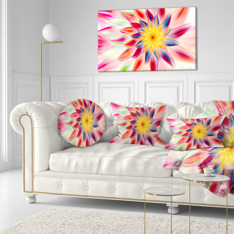 Coussin lombaire à fleurs florales danse