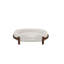 Lit ovale apaisant pour animal de compagnie, mobilier en tissu durable pour animaux avec structure en bois massif - Beige-82900375