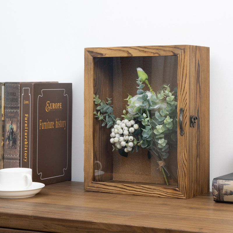 Beechmoor Solid Wood Shadow Box Picture Frame, Brown