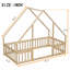 Structure de lit simple en bois avec clôture et garde-corps-1283505528-1283505535