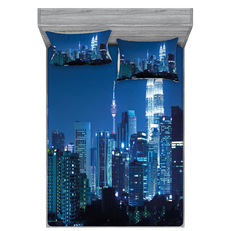 Microfiber Sheet Set, Full Sheet Set with Fitted Sheet